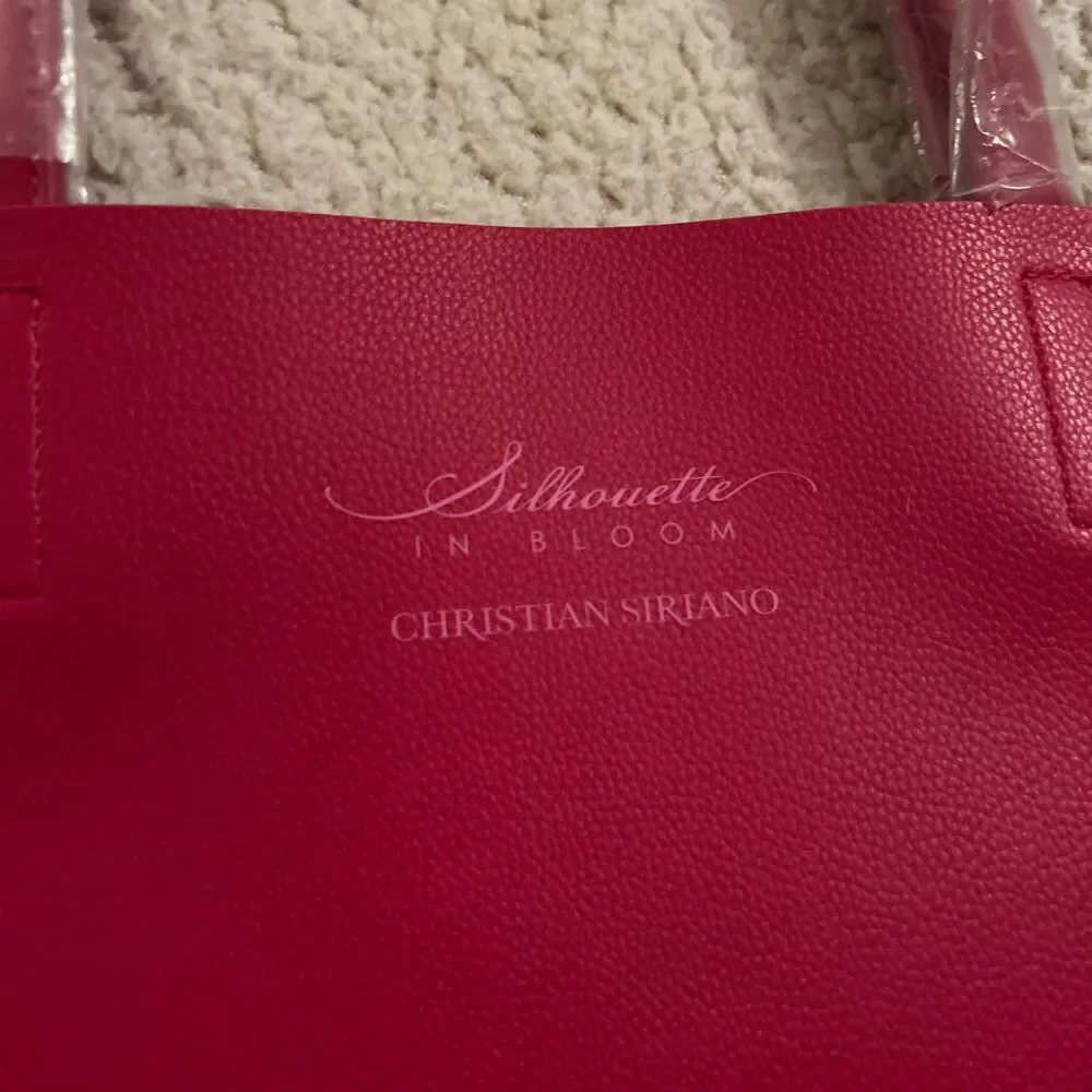 NWT Christian Siriano Pink Double Handle Glam Y2K Womens Tote Bag Size Large - Picture 3 of 6
